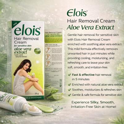 ELOIS HAIR REMOVAL CREAM FOR SENSITIVE SKIN ALOE VERA EXTRACT